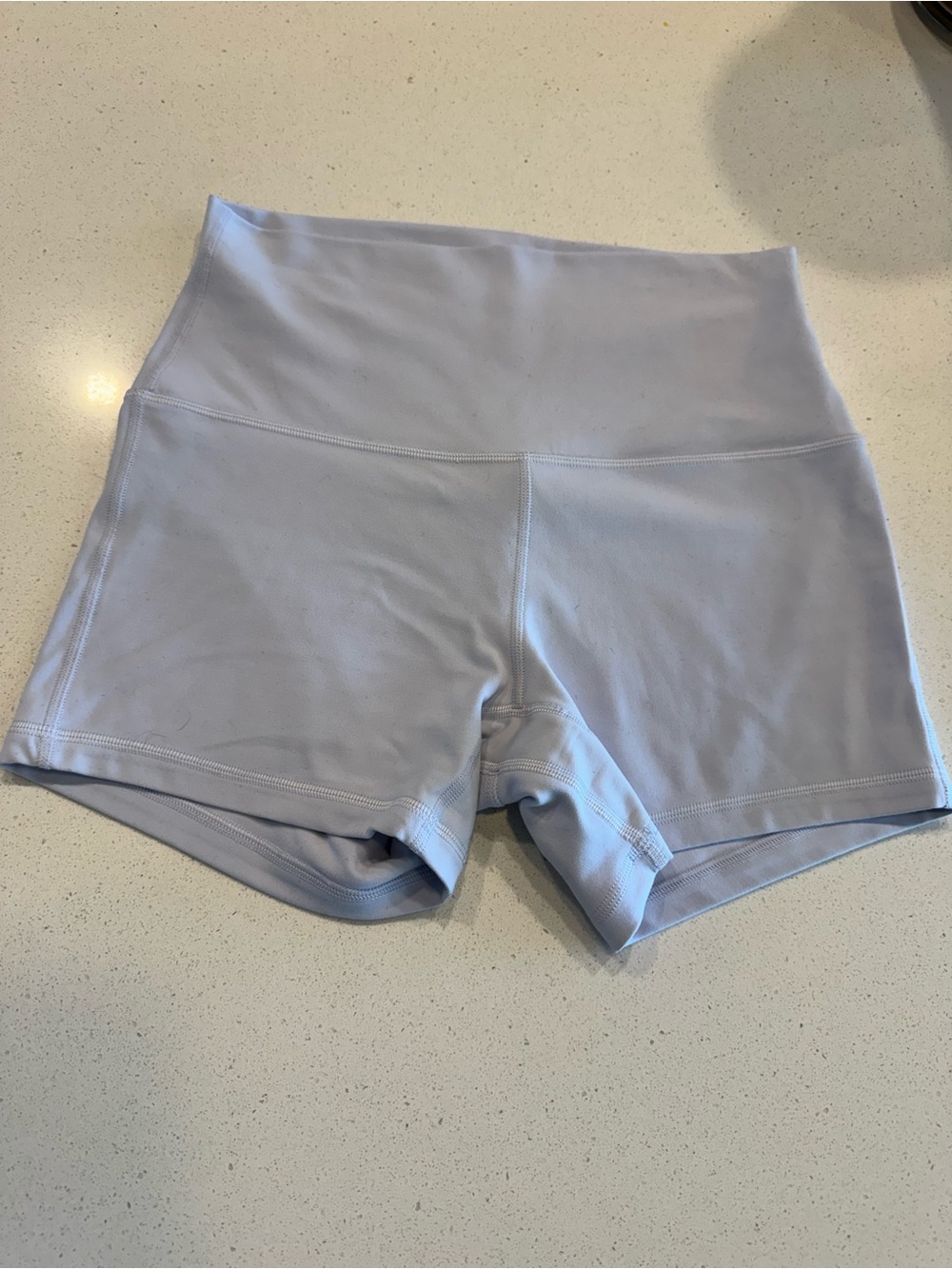lululemon athletica align shorts 4” white blue